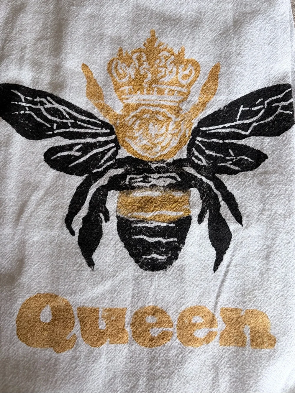 Queen Bee Flour Sack Kitchen Towel 100% cotton